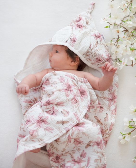 Ręcznik muślinowy dla niemowlaka VITKAME - LILIE