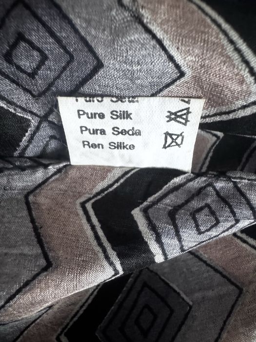 Cienki szalik apaszka jedwab