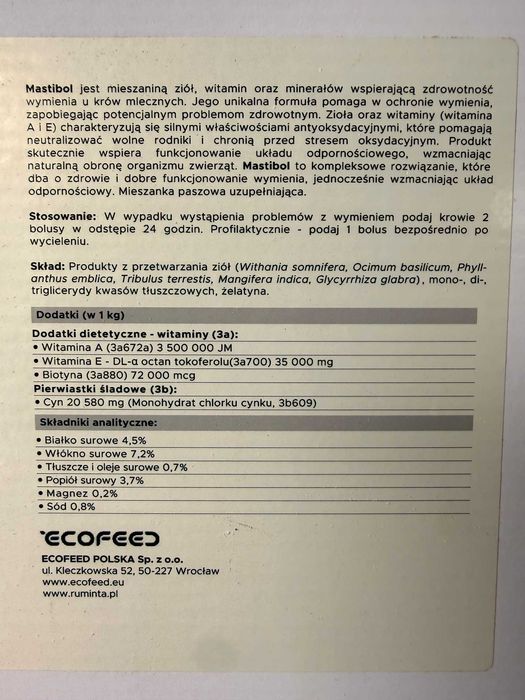 Bolusy dla bydła na somatykę! PROMOCJA 15% do końca LIPCA!