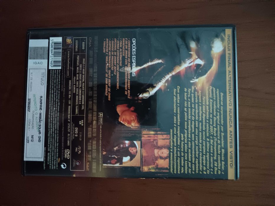 filme dvd original - sunshine missão solar