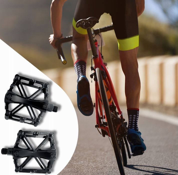 Pedały rowerowe aluminiowe platformowe MTB BMX