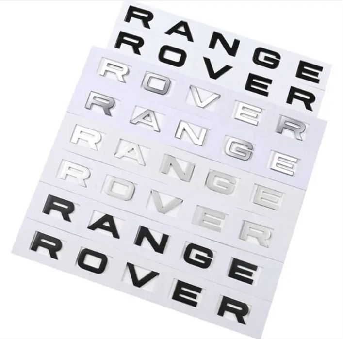 Simbolos Letras Autocolantes Range Rover