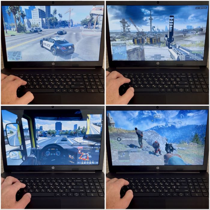 Отличный НР / Ryzen / Vega / SSD / батарея 100% / игры / комплект