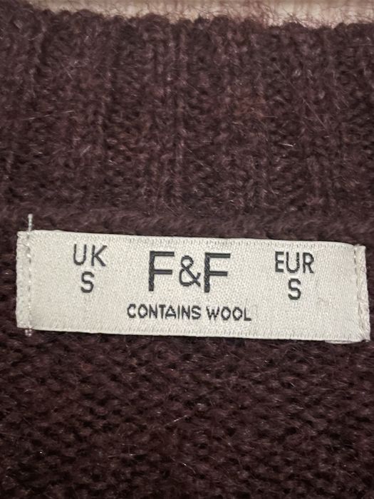 Джемпер трендового кольору марсала з вовною р.S