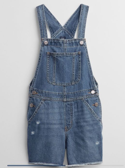 Джинсовый комбинезон - шорты ромпер GAP, S (6/7)