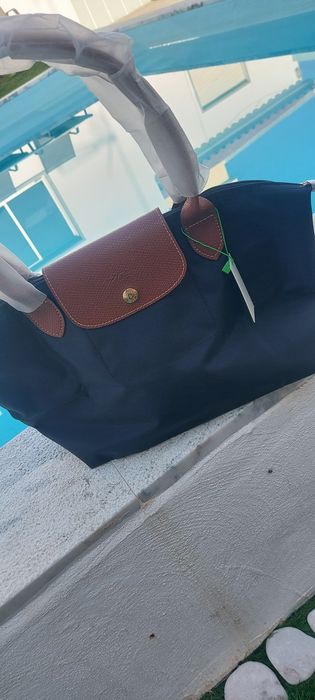 Longchamp Preta Tamanho Médio