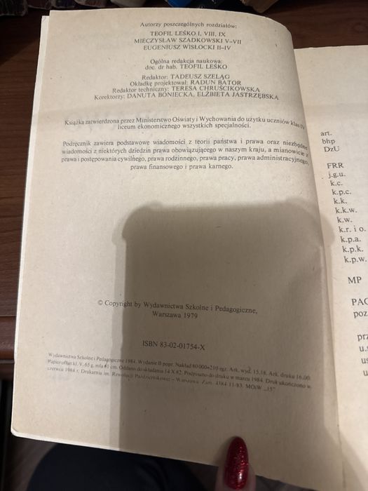 Prawoznawstwo podręcznik