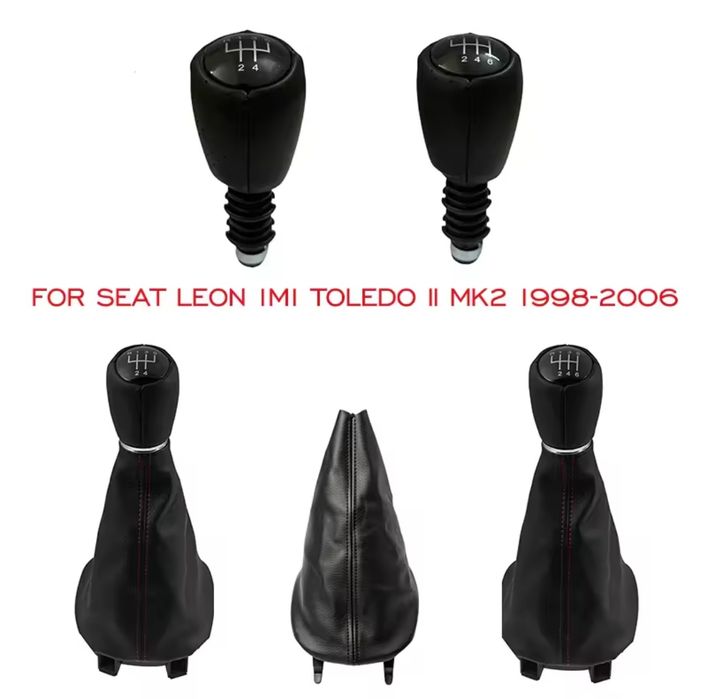 Manete SEAT alavanca mudanças punho moca fole Leon,Toledo,Altea,Ibiza