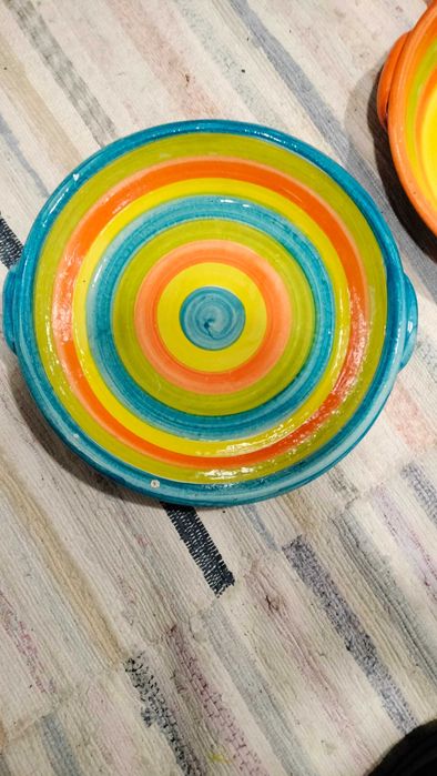 Hand-painted clay plates440004573262008321