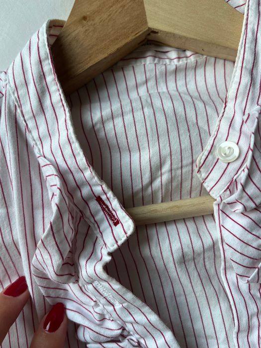 Blusa às Riscas com Folhos – MNG Casual (Tamanho M)