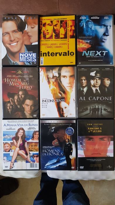 DVDs diversos (ação, drama, terror)