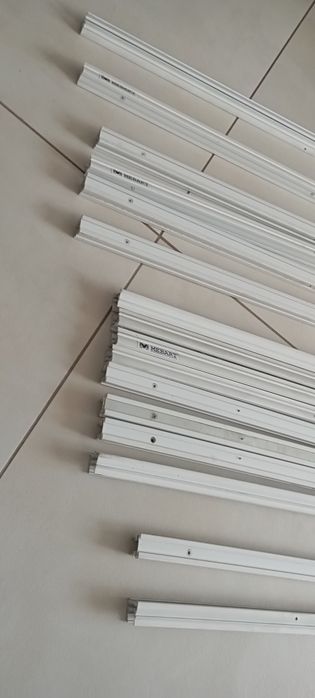 Profile aluminiowe / Ramki do rolet plisowanych 16 sztuk