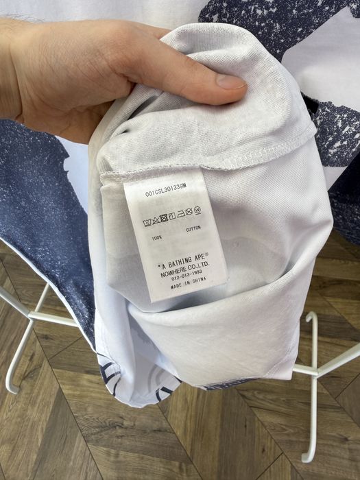 Футболка Bape Water Print Ape Head Relaxed Fit Tee оригінал