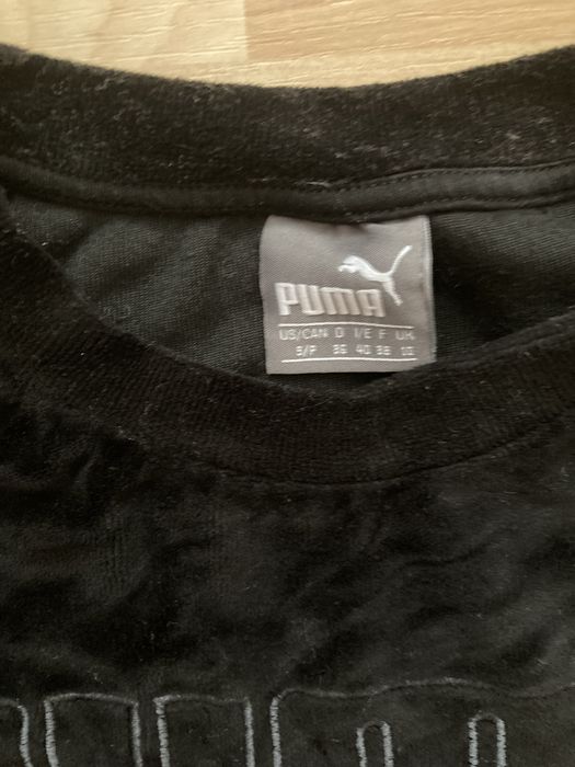 Czarna welurowa bluza Puma roz. S
