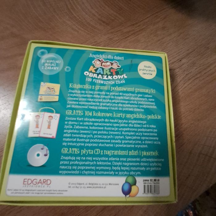 Karty obrazkowe Angielski