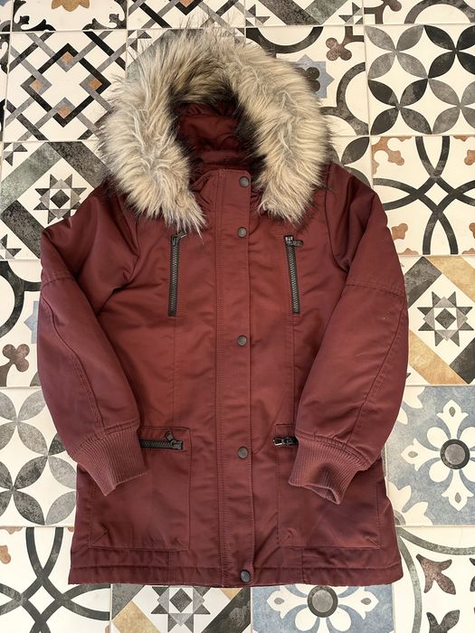 Детская куртка парка пальто H&M цвет бордо