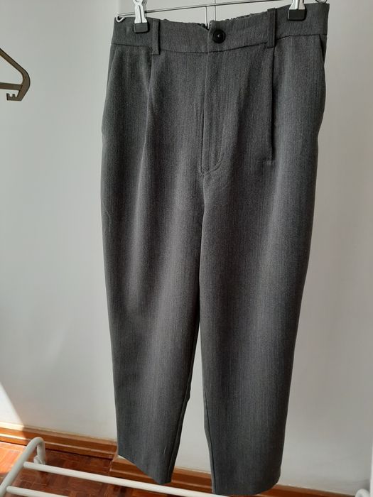Calças Cinza Fato