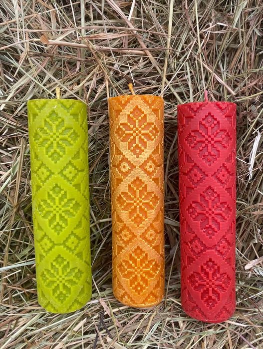 Свічки з натурального 100% воску ручної роботи без домішок