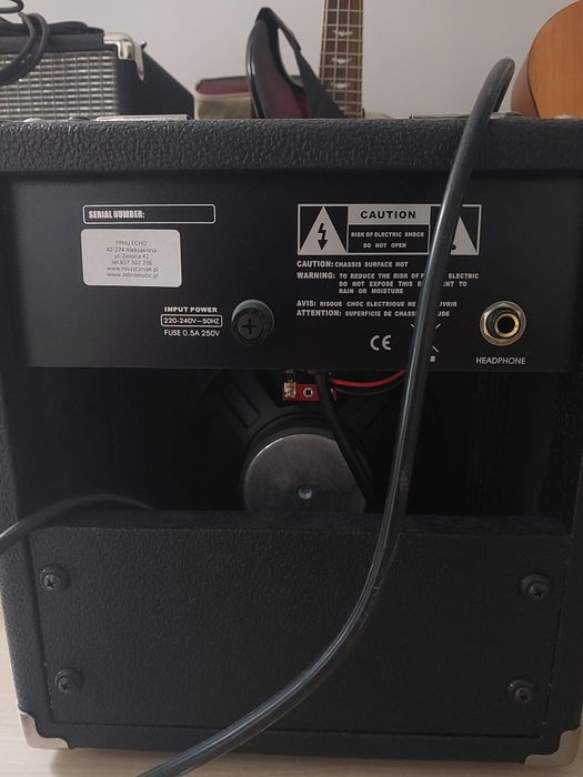 Gitara Aria pro2 + wzmacniacz + efekt