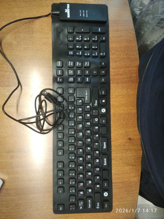 Клавіатура без шумна! Manhattan Roll-Up Key 177436