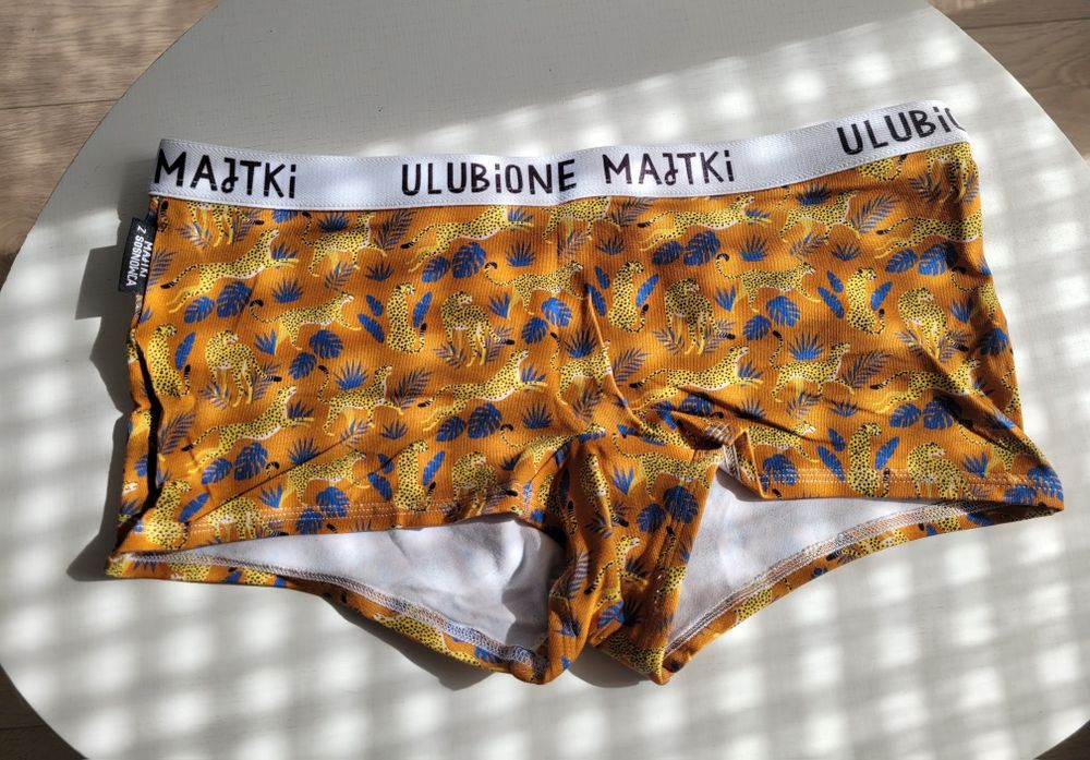 Majtki Ulubione Majtki z Sosnowca – rozmiar L – wzór gepard tropical