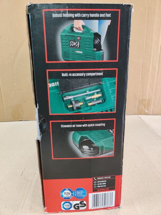 НОВ автомоб безмасляный компрессор сГермани Parkside PKZ 180/компресор