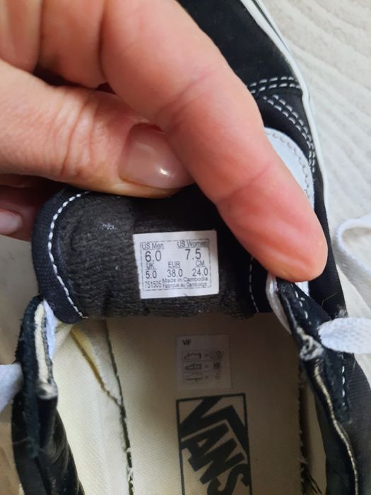 Оригинальные замшевые стильные кеды Vans Old skool кеди черевики  р.38