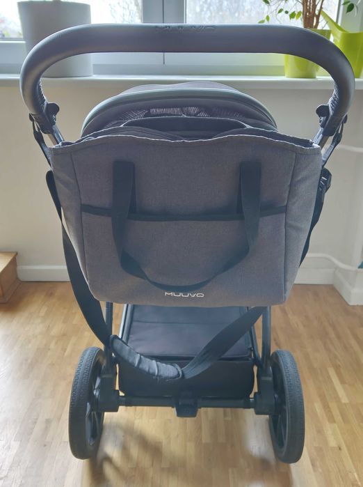 Wózek dziecięcy - Muuvo Trick 2w1 - Iron Graphite
