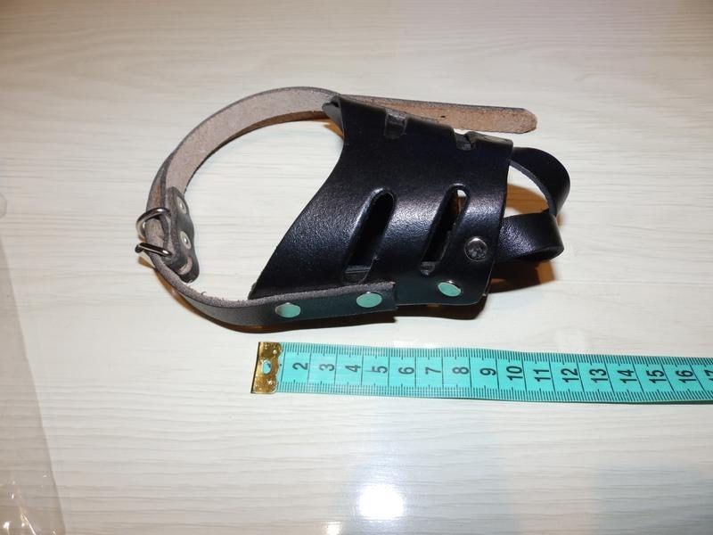 Кожаный намордник размер m