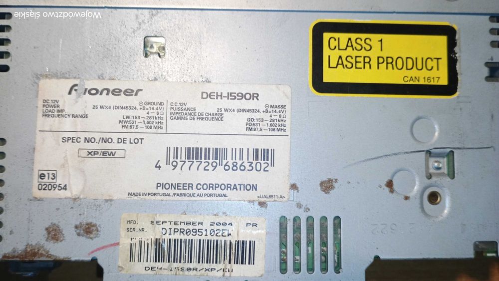 Radia samochodowe Pionier i JVC