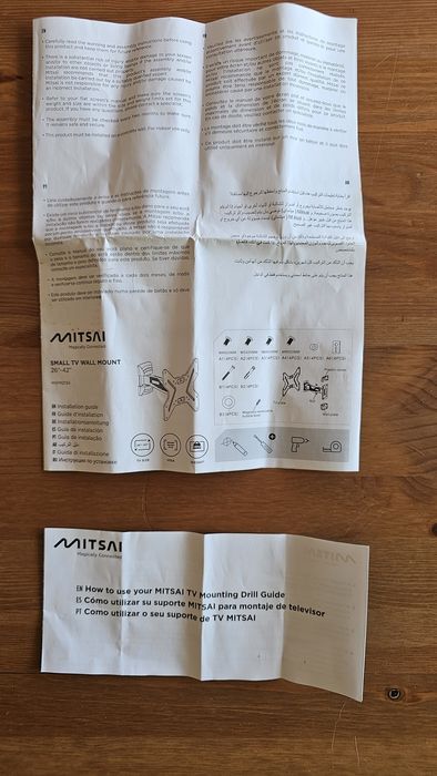 Mitsai Suporte de parede para TV 26 a 42 polegadas
