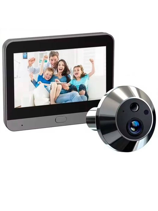 Дверне вічко Бездротове Tuya Smart 1080P Wi-Fi з 4.3”дисплеєм та камерою нічного бачення