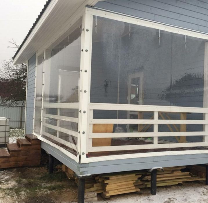 Прозорі штори ПВХ. М'які вікна. Тенти. Гнучкі вікна. Мягкие окна.