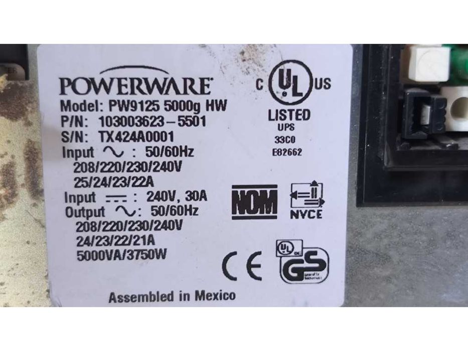 Бесперебійник ДБЖ Powerware PW9125 5000g HW