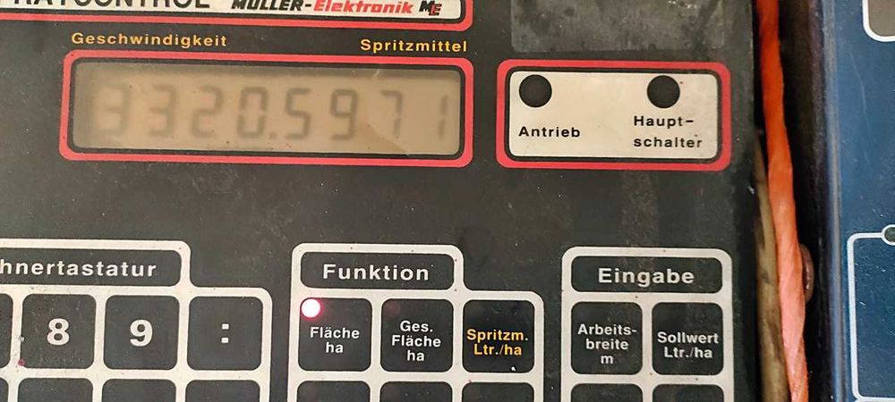 Komputer i sterownik  do opryskiwacza