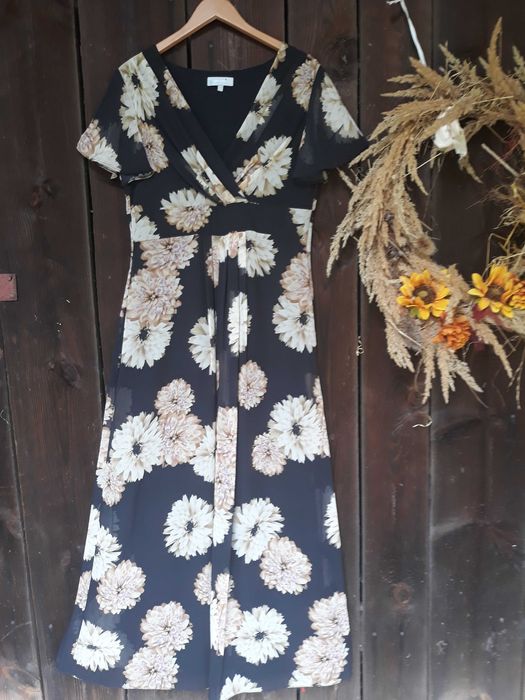 M&S per una, sukienka maxi, wesele, size 14/42