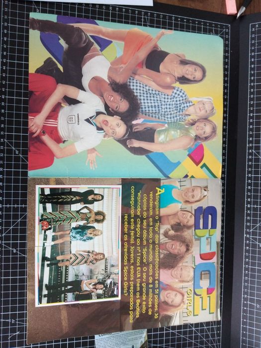 Caderneta de cromos Spice Girls completo Panini anos 90