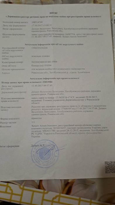 Терміново продається земельна ділянка в с Здовбиця