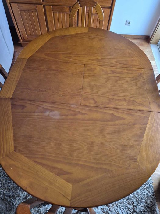 Mesa sala Jantar + 4 cadeiras - Cerejeira