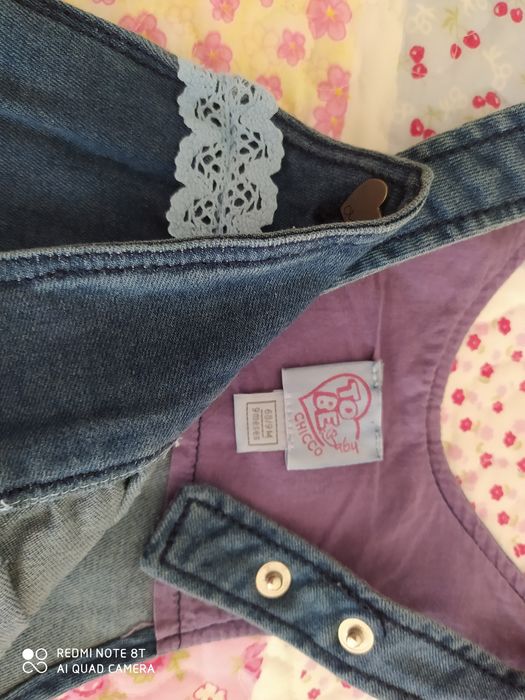 Vestidos Chicco NOVOS gémeas  (9meses)