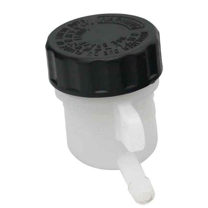 Reservatórios copo óleo plástico branco moto cafe racer