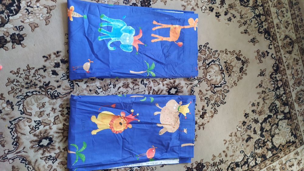 Набор детских штор на широкой ленте