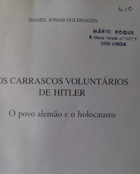 Os Carrascos Voluntários de Hitler - Daniel Jonah Goldhagen