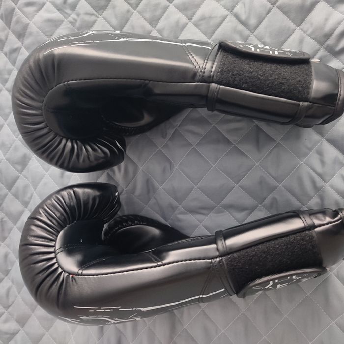 Боксерські рукавиці PU Zelart Pro (розмір 14oz, Чорні)