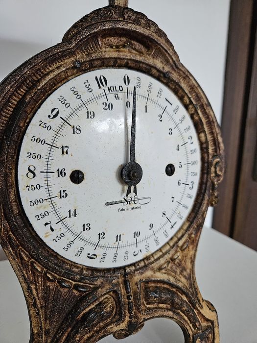 Zabytkowa waga naciskowa Krups Fabrik Marke