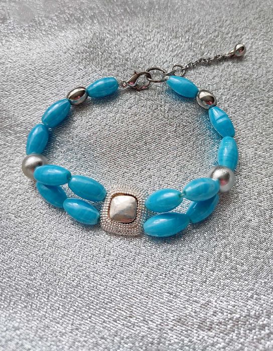 Комплект: Винтажный браслет и серьги,  стекло Murano, Венеция