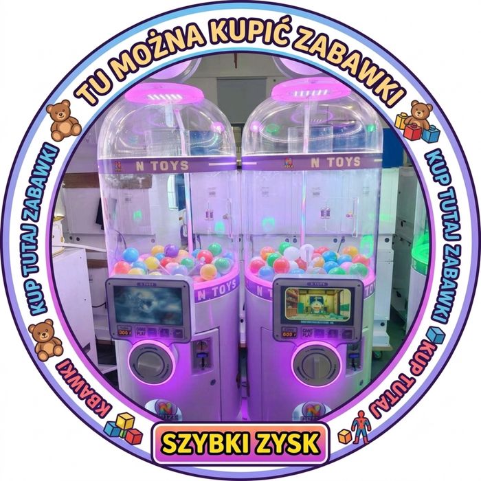 Automat Vendingowy nowej Generacji , sprzedający kulki z zabawkami