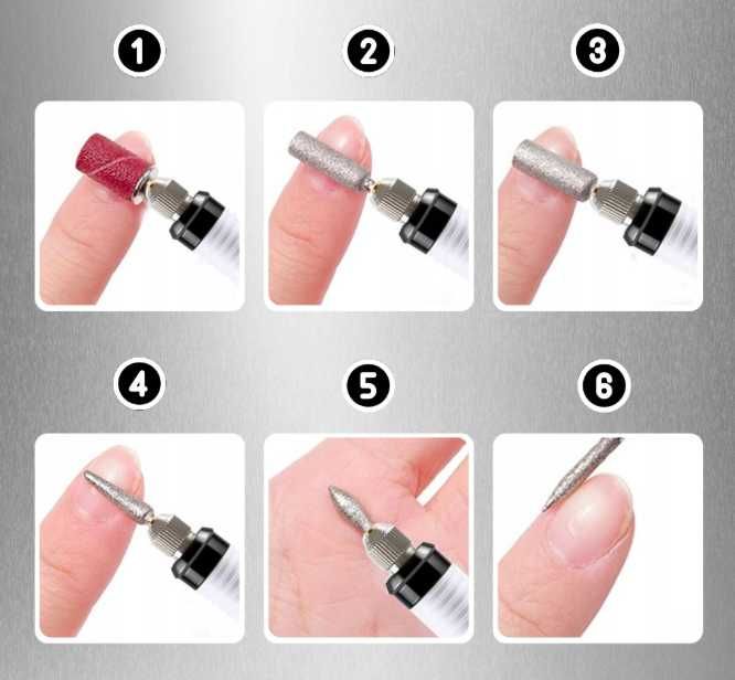 NOWA Frezarka 65W do paznokci z zestawem frezów Manicure Pedicure