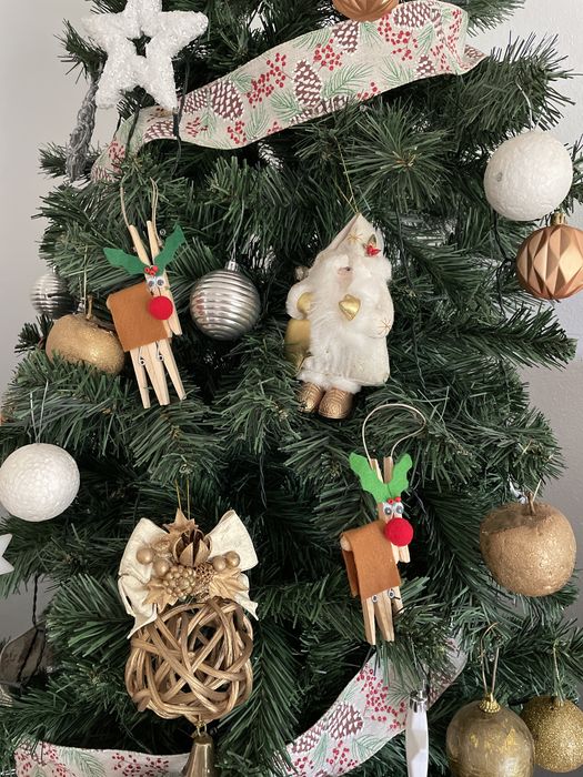 Ornamento Natal - Rena (artesanal) - Cabaz de Natal