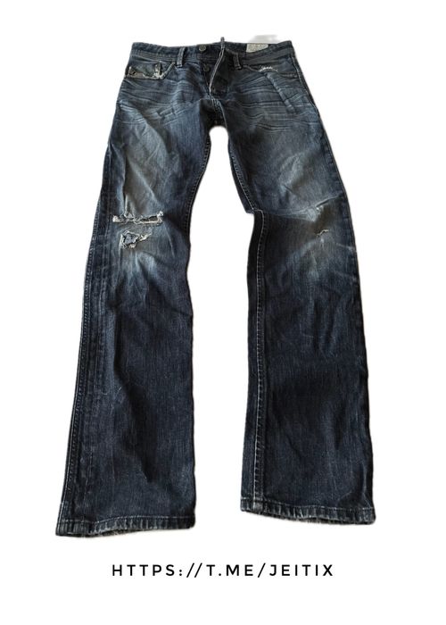 Джинси Diesel Industry Distressed Archive Vintage Blue Denim Jeans Y2K